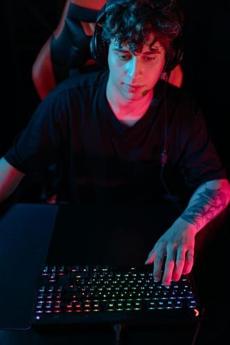 man-videogaming-at-home